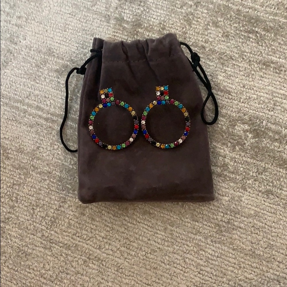 Earings with potch